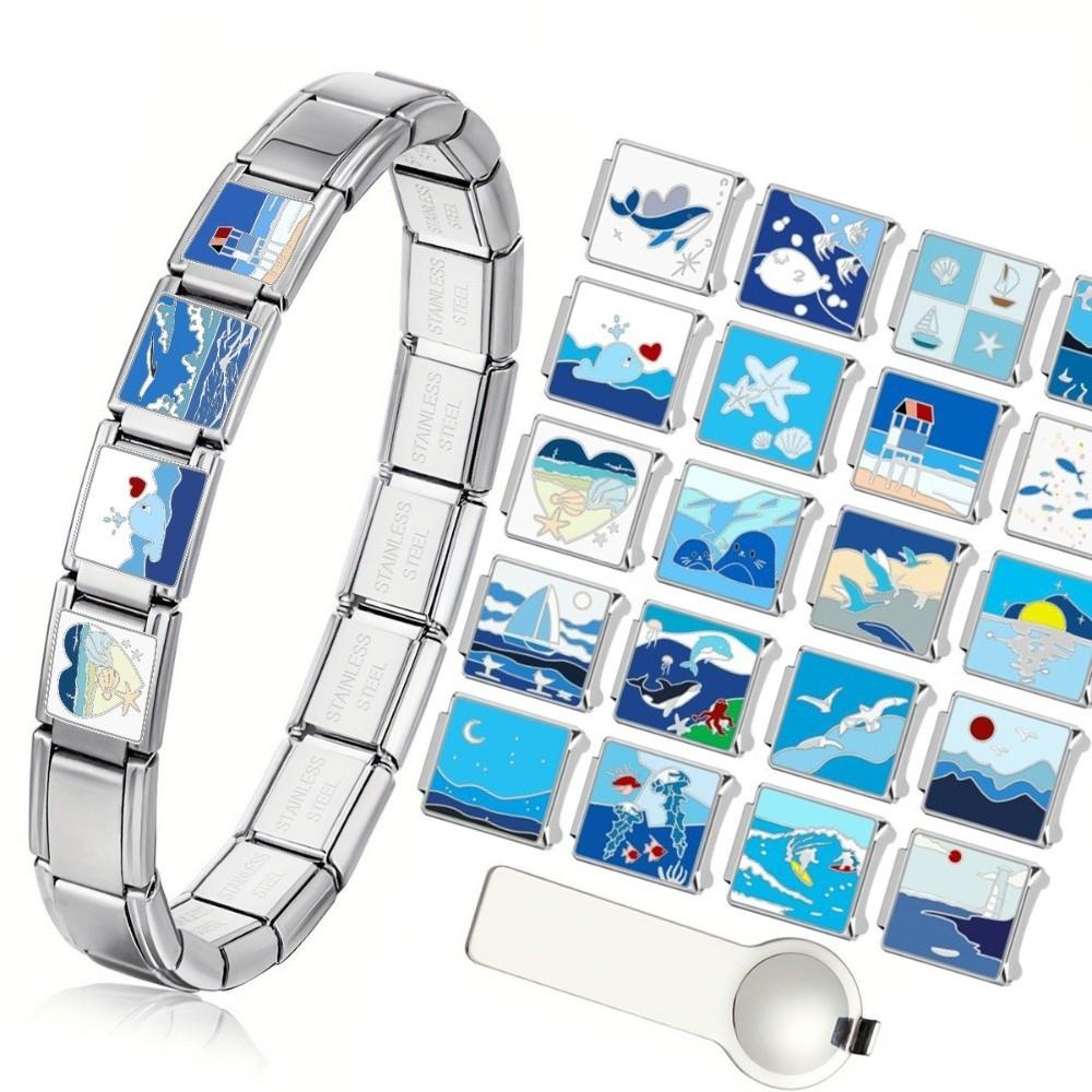 Fit 9mm Bracelet DIY Charm Bracelet Accessory Metal Fashion Bangle Accessory