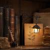 Cozy Bedroom Ambience Lamp Ghost Bookshelf Light, Decorative Retro Lantern for Library Decor, Warm LED Vintage Reading Light Book Lovers, Gothic