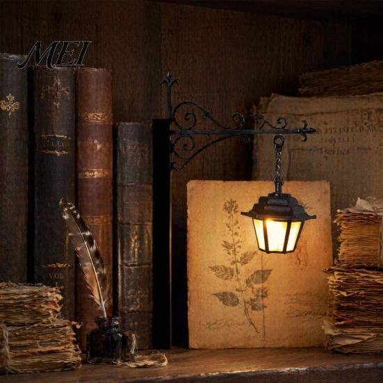 Cozy Bedroom Ambience Lamp Ghost Bookshelf Light, Decorative Retro Lantern for Library Decor, Warm LED Vintage Reading Light Book Lovers, Gothic