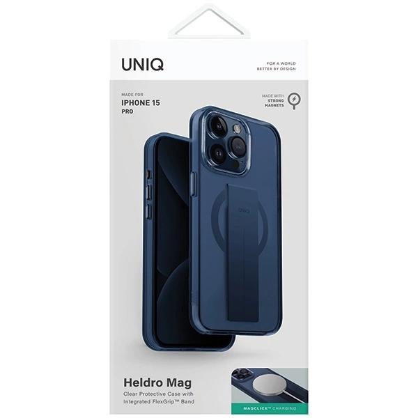 Uniq Heldro Mag Mag Magclick Charging Case For Iphone 15 Pro - Blue