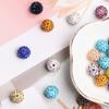 High Quality Disco Pave Clay 30pcs Czech Crystal Spacerbead 10mm Rhinestone Rounddiscoball