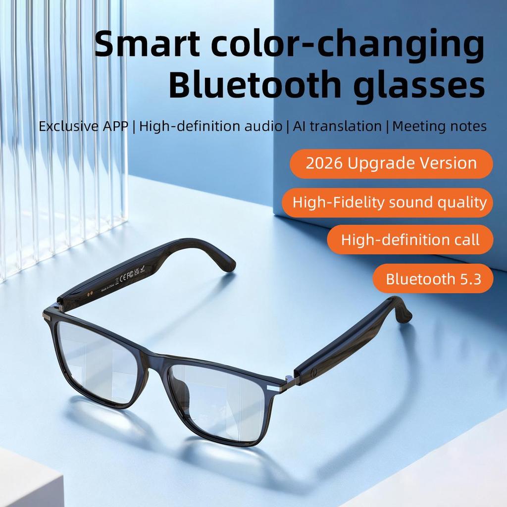 AI-Переводящие Bluetooth-очки GS20 с фотохромными линзами для вождения и прослушивания музыки