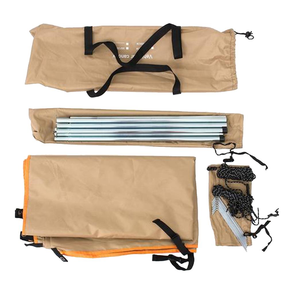 Автомобильный тент для кемпинга, боковой автомобильный тент на крышу, водостойкий УФ-портативный кемпинговый тент, автомобильный навес от дождя на крыше