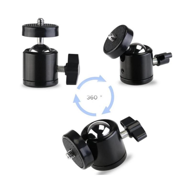 1pcs Camera Tripod Mini Ball Head 1/4" Mount for SB800 SB900 580EX II Vidicon Flash