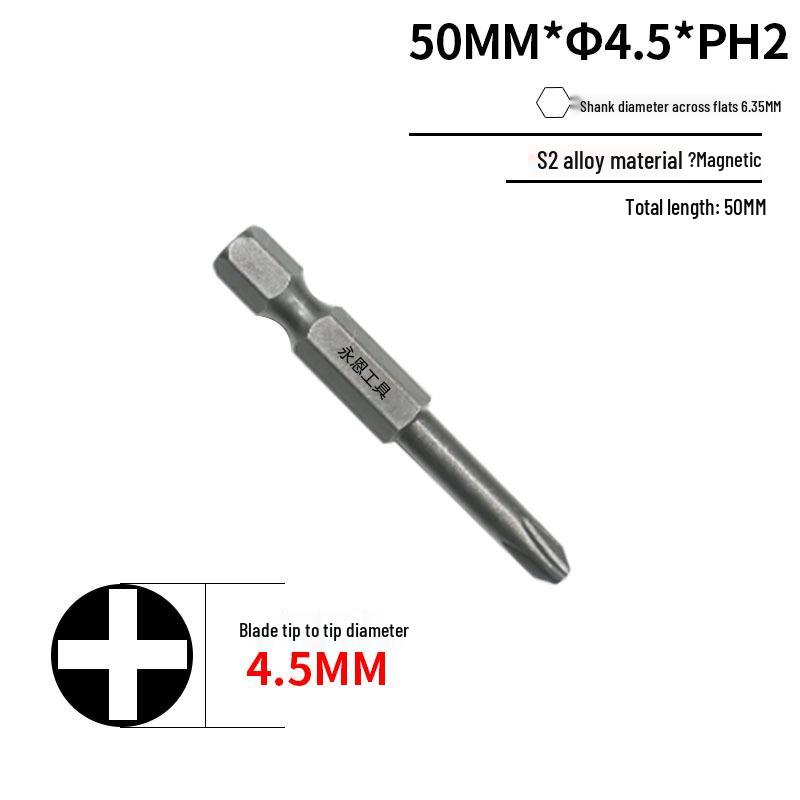 Закаленная сталь S2 Магнитное сверло-бита Phillips 1/4" для дрели