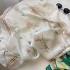 Literary Fresh Square Scarf Headscarf Tulip Silk Scarf Neckerchief Romantic Gentle Hair Tie Decorative Neckerchiefs