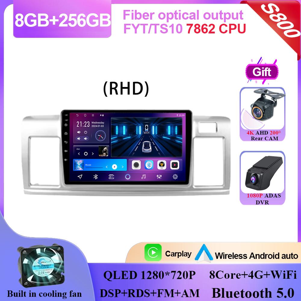 Carplay Android 14 для Toyota Raum 2 Z20 2003 - 2011 RHD Android Auto Radio Stereo Multimedia Player Navigation GPS NO 2din DVD