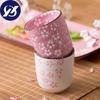 Кавайная керамическая чашка с цветком сакуры, керамическая чашка в японском стиле, чашка для воды, посуда для напитков