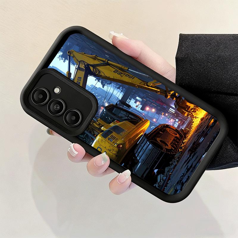 Чехол для телефона для Samsung Galaxy A17 A16 A15 A14 A13 Строительная техника Крутой A56 A36 A26 A55 A35 A25 A54 A34 A24 A53 A33 A23 A07