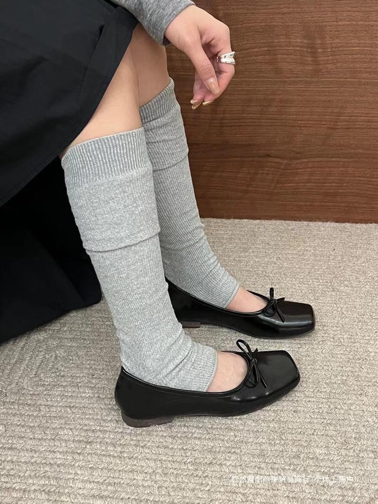 Туфли DUXI Duxi Silver Mary Jane с бантом из мягкой кожи с мягкой подошвой. Туфли бабушки с одной педалью. Повседневные туфли на плоской подошве для женщин.