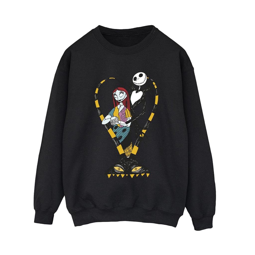 The Nightmare Before Christmas Womens/Ladies Heart Jack Sweatshirt