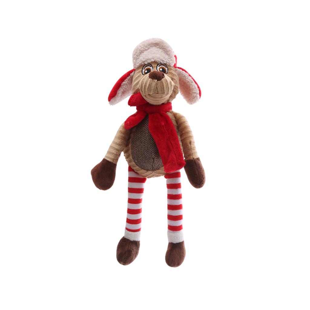Christmas Squeaky Dog Toy, Plush Chew Toy For Small And Medium Dogs