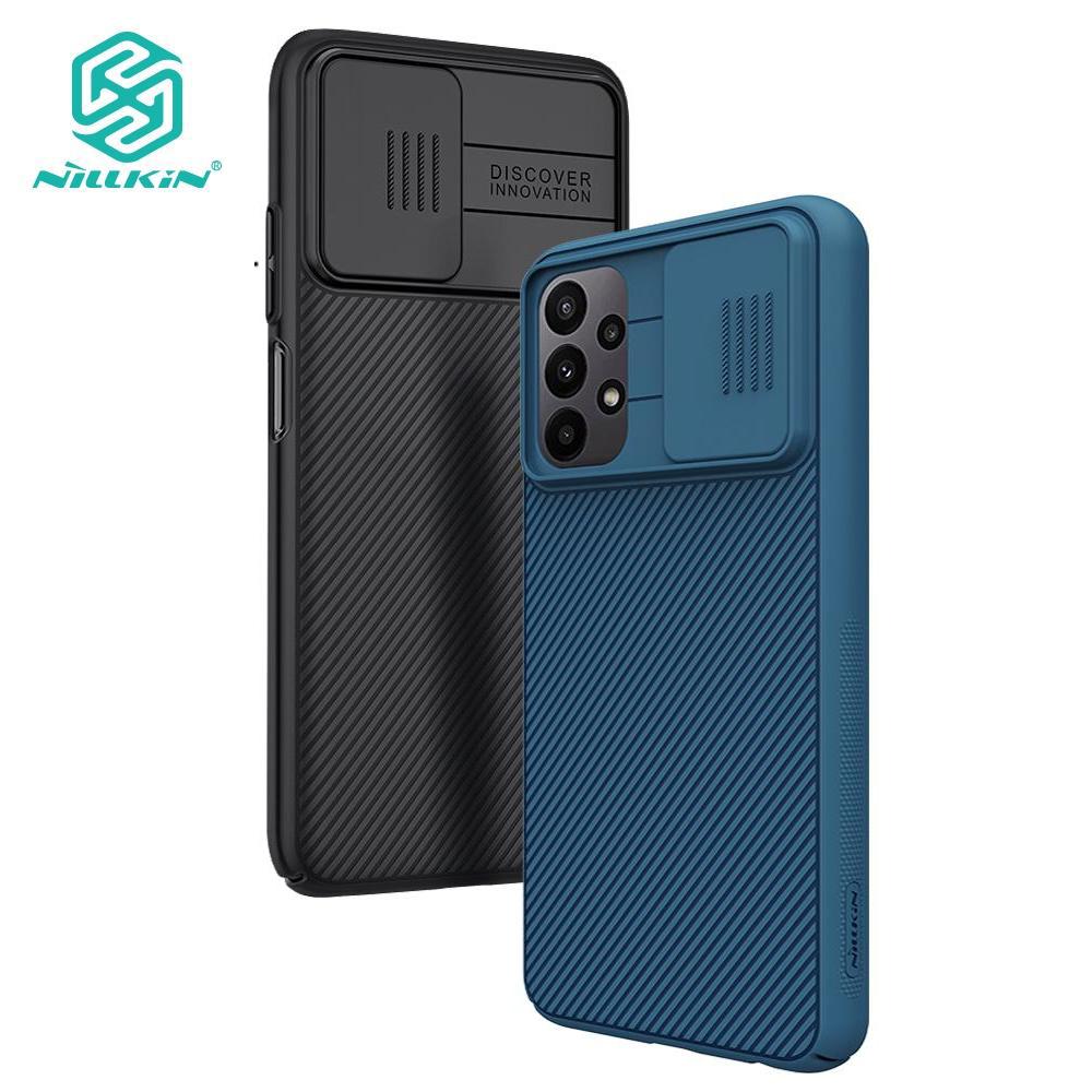 NILLKIN Чехол CamShield для Samsung Galaxy A23 4G, защитный слайдер для камеры, роскошный жесткий противоударный чехол из ПК