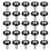ACROPIX Car Bumper Fender Washer Bolts Engine Bay Dress-Up Kit Stainless Steel M6x20mm Black 25 Sets