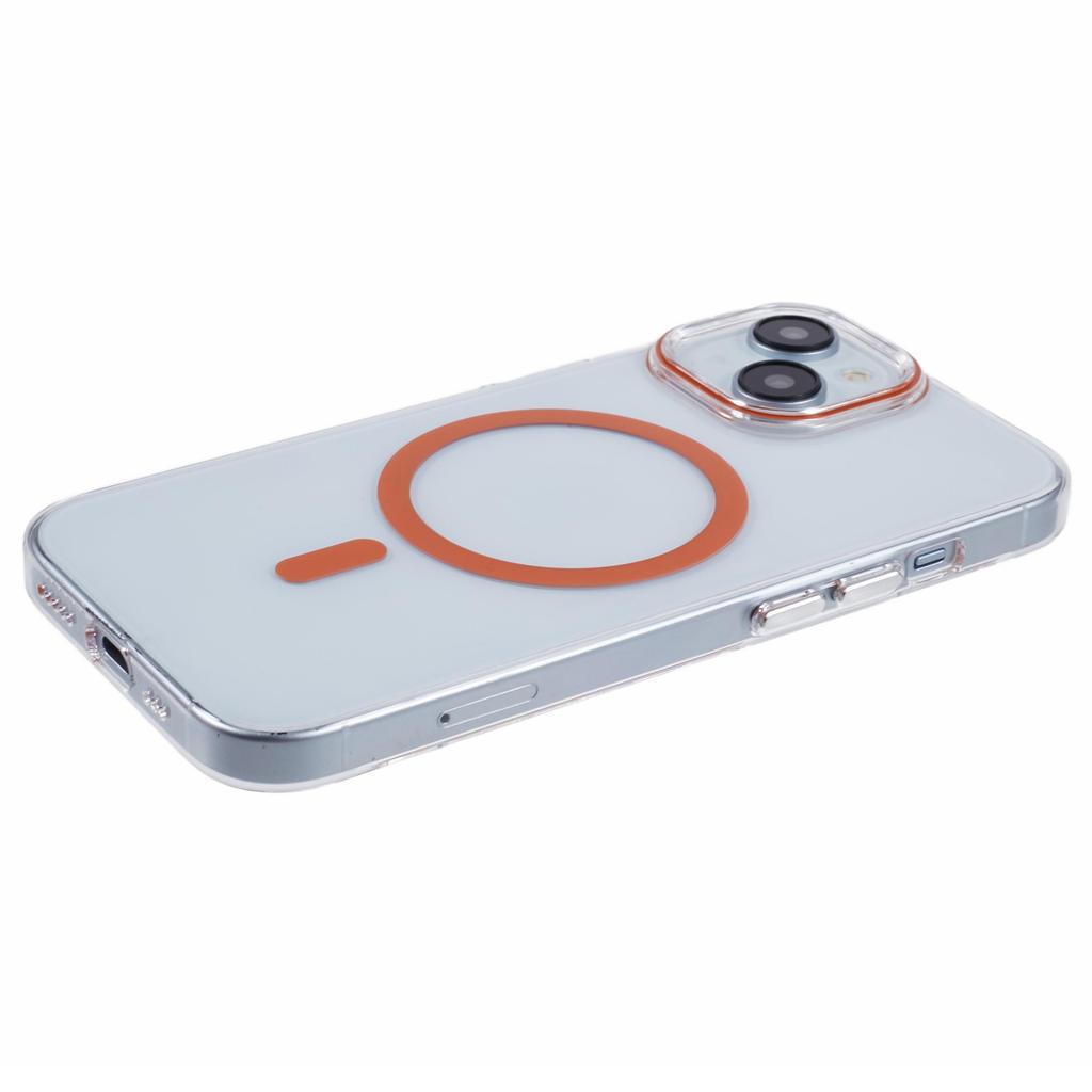 Для iPhone 13 Магнитный чехол для телефона Утолщенная жесткая поликарбонатная крышка с металлическими кнопками