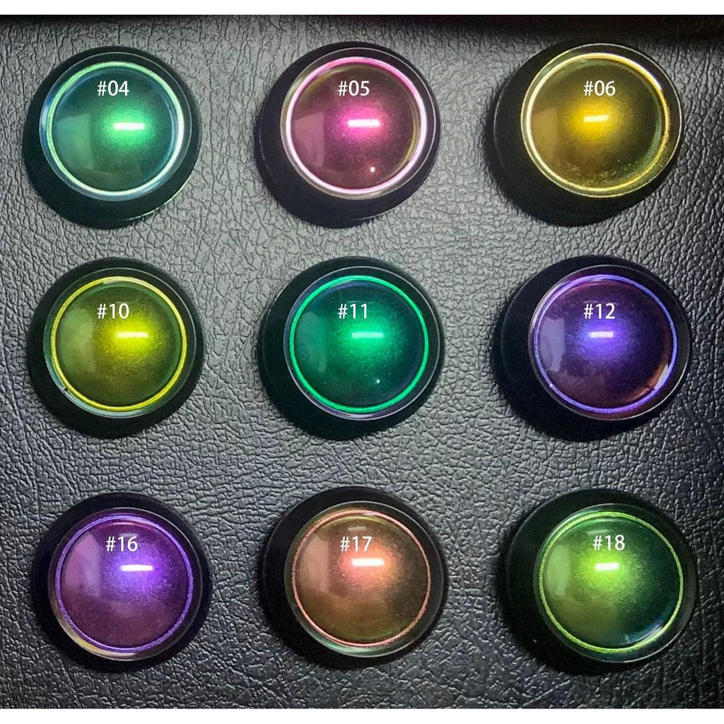 Тени-хамелеон и пудра-хайлайтер - Без логотипа, Многоцветный макияж