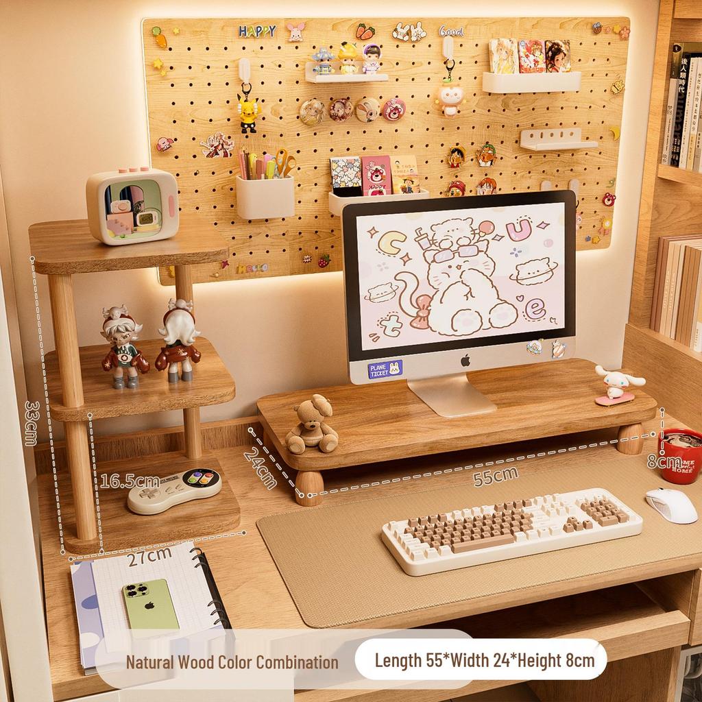 Настольная подставка для монитора и кронштейн для клавиатуры