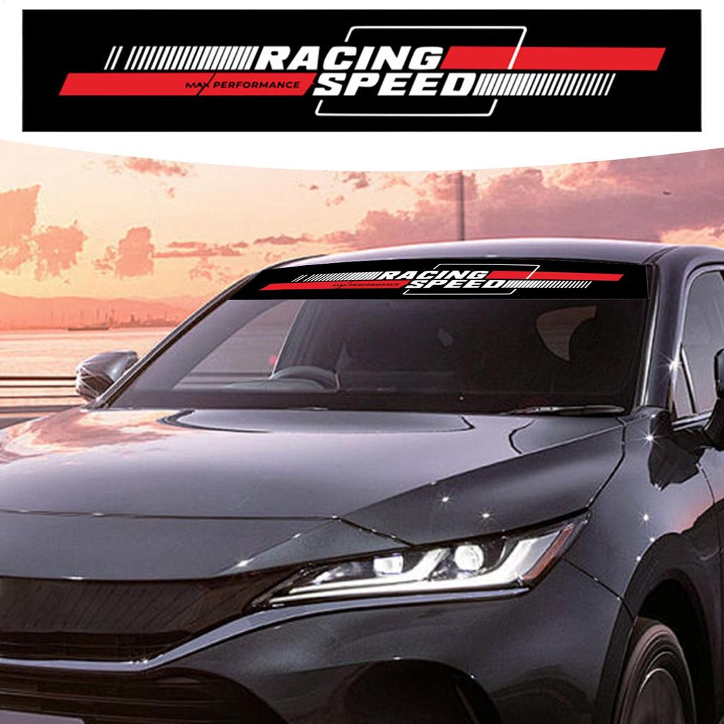 Наклейка на лобовое стекло переднего багажника автомобиля Долговечные наклейки на лобовое стекло Клейкая Погодоустойчивая Баннерная наклейка Наклейки для автомобиля