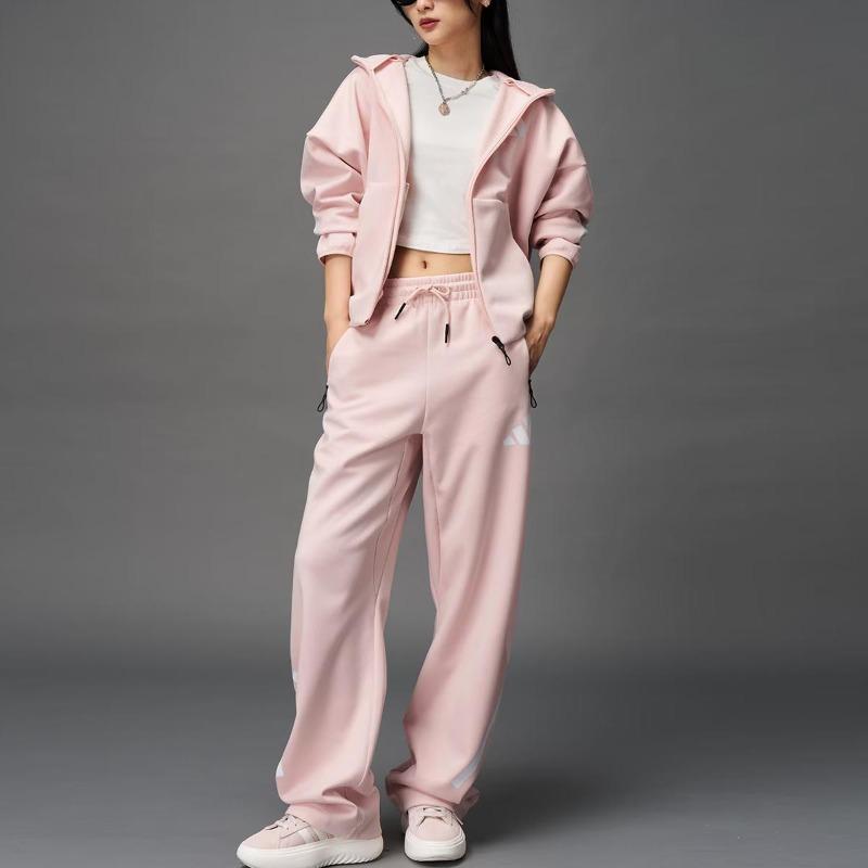 adidas Серия Истинное Исцеление Свободный Крой Толстовка с Капюшоном на Молнии с Длинным Рукавом Женские Куртки KC7905