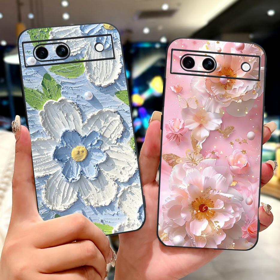 For Google Pixel 8A Case Pixel8 Pro Cute Cat Lion Painted Cover Soft TPU Phone Case For Google Pixel 8 Pro Pixel8A Fundas Bumper