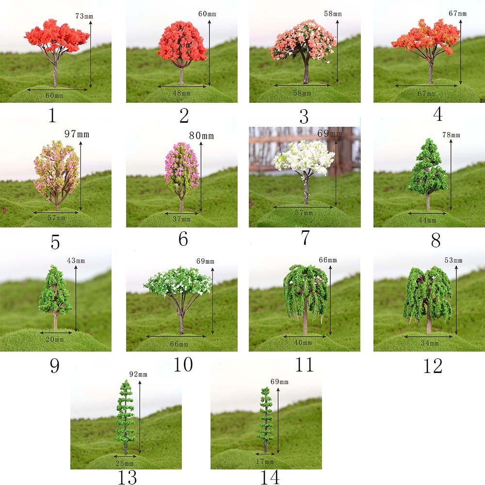 Plastic DIY Accessories Decoration Fairy Crafts Miniatures Simulation Tree Terrarium Landscaping