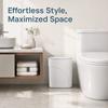 Odor-Free 11L Bathroom Trash Can Slim Narrow Gap Living Room Dustbin  Space Saving