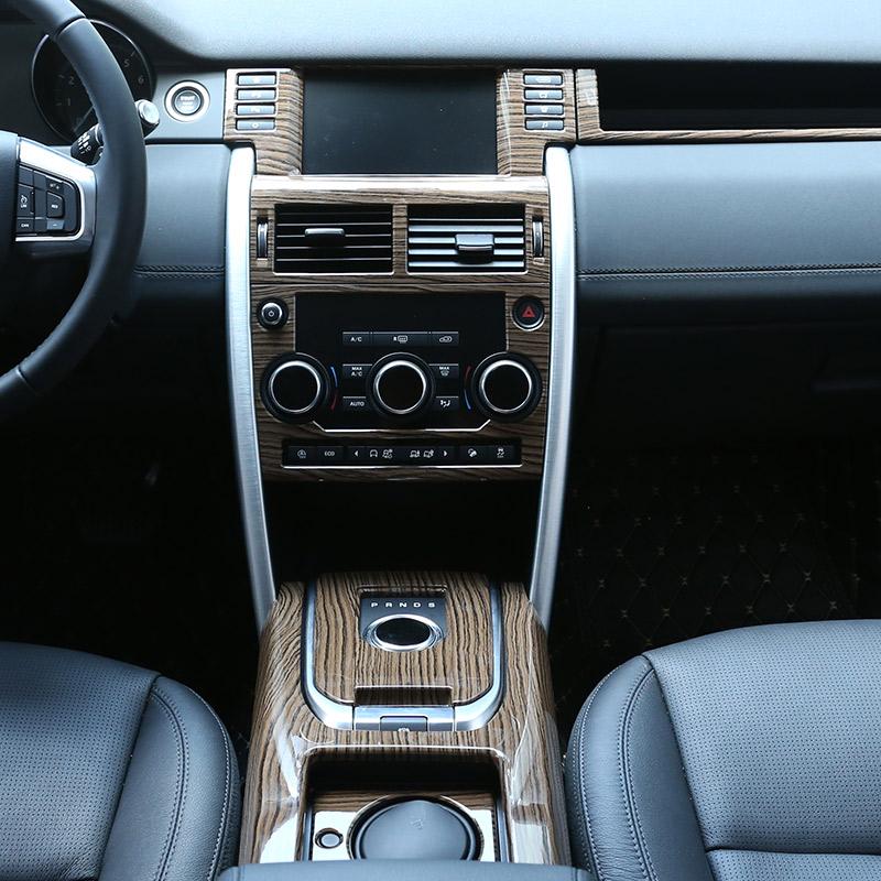 Для Land Rover Discovery Sport 2015-2018 Стиль под дерево 'Sands Wood Grain' ABS-пластик Комплект декоративных накладок для салона автомобиля Аксессуары