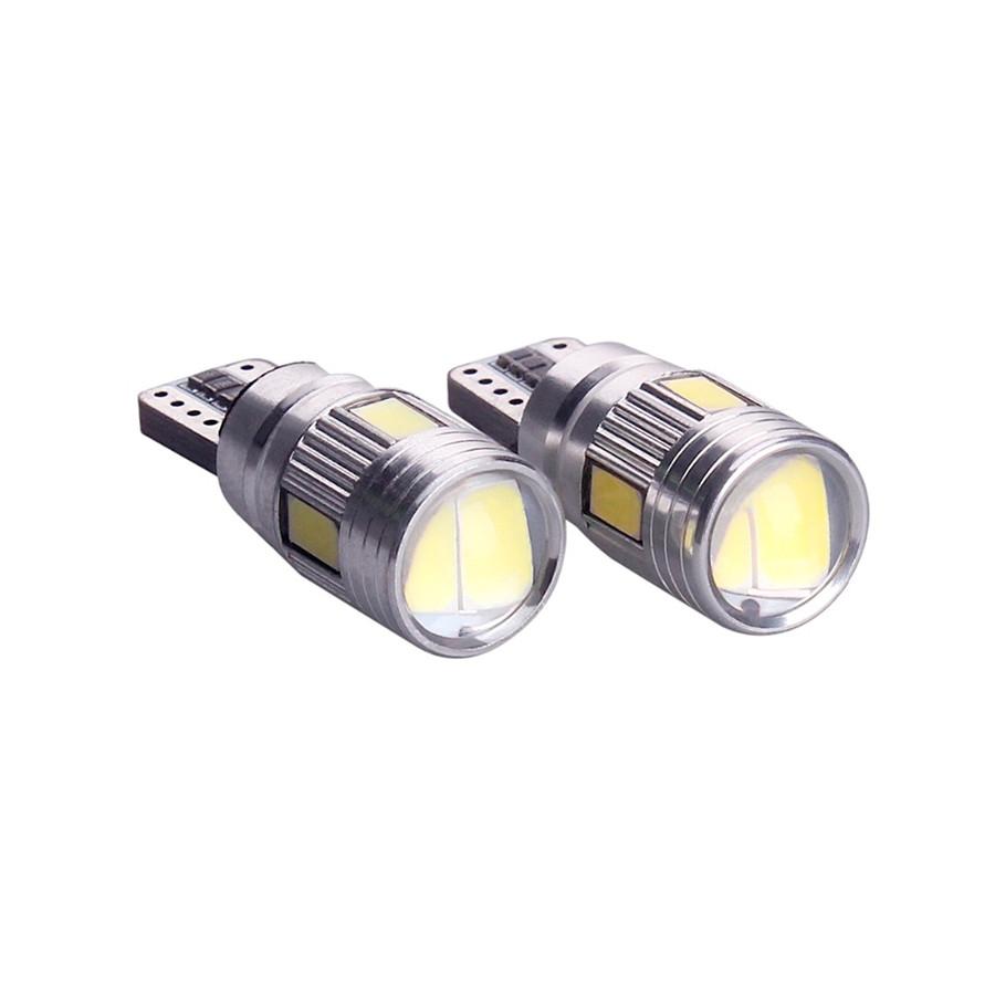 Новые 10 шт. Белый свет T10 501 194 W5W 5630 LED 6SMD Автомобильная габаритная лампа, потолочный свет для чтения