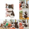 Cute Plush Dog Toy For Kids Grey Pp Cotton Stuffed Animal Decor