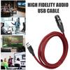 USB Male To XLR Female Adapter Cable Easy To Use Universal Mic Link Converter Cable Plug-and-Play Studio Audio Cable
