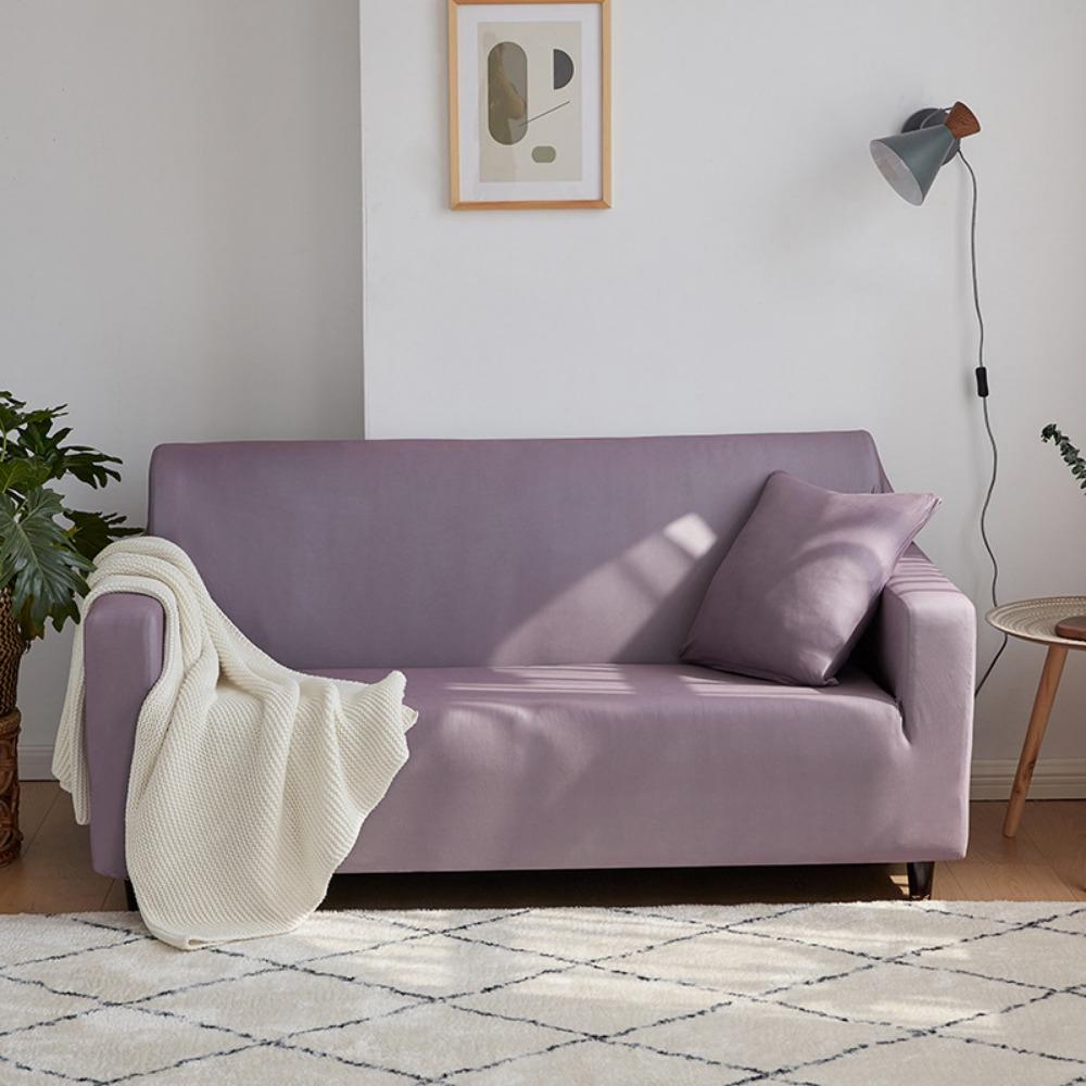 Эластичный чехол на диван, полная защита, накидки, однотонный протектор для подушек на все сезоны, универсальный размер