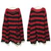 New Goth Punk Gothic Sweater Oversized Pullovers Women Striped Cool Hollow Out Hole Broken Jumper Harajuku Aesthetics Sweater