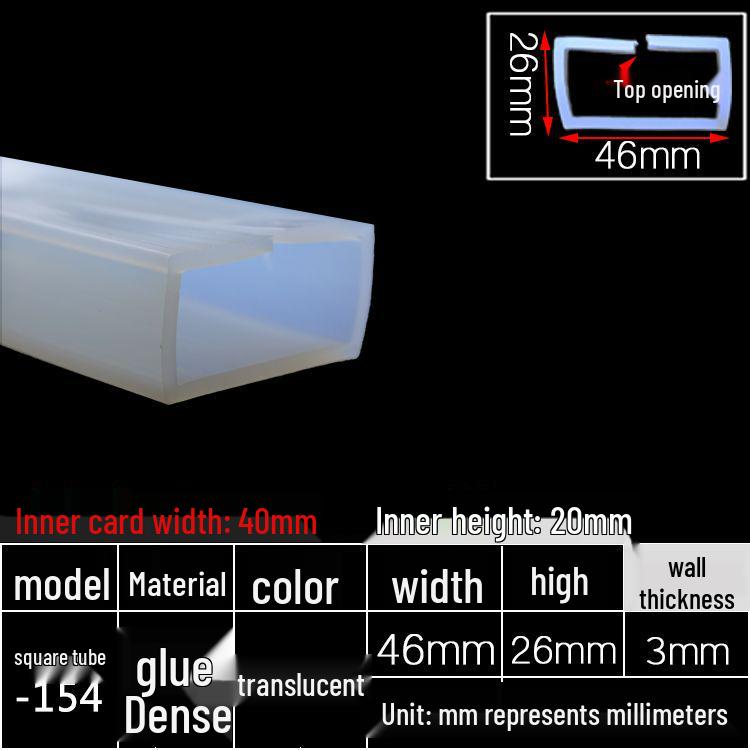 High-Temperature Resistant Silicone Square Tubing: Durable, Customizable, Aging-Resistant Rubber Sheath and Hollow Sealing Strip.