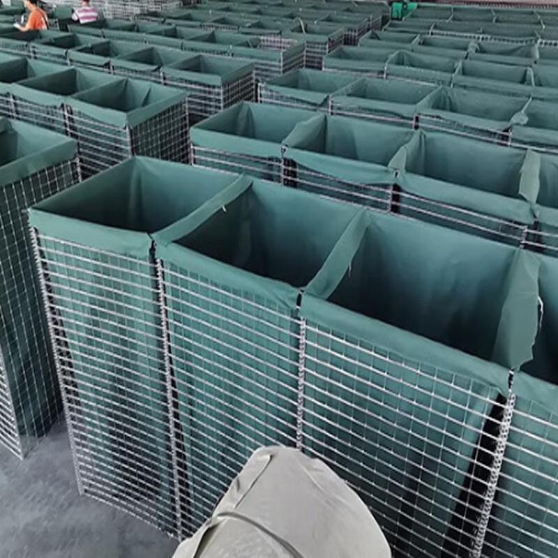 Hot-dip Galvanized Gabion Barrier Cage