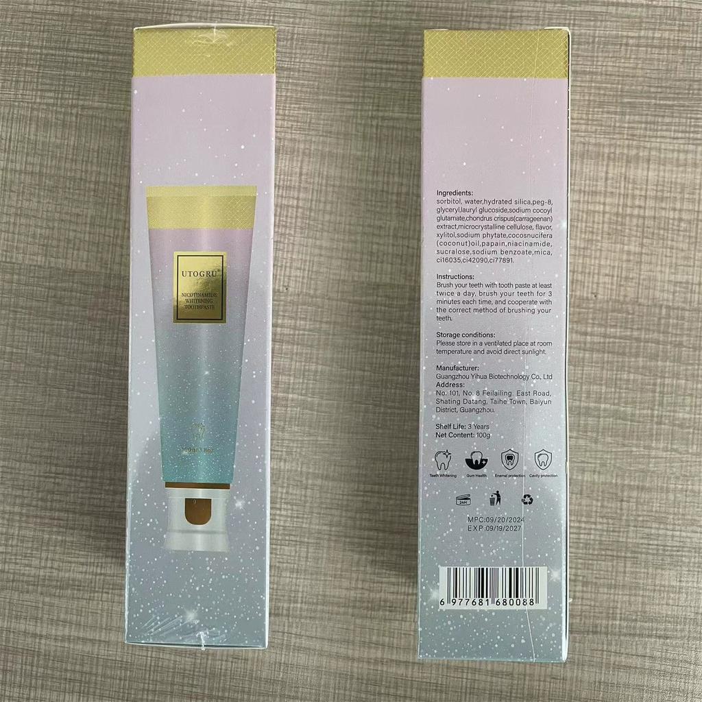 Whitening Toothpaste, BodyAccel Intensive Whitening Toothpaste With Natural Gentle Care Deep Stain Removal Clean Peach, Improves Health, Fresh Breath