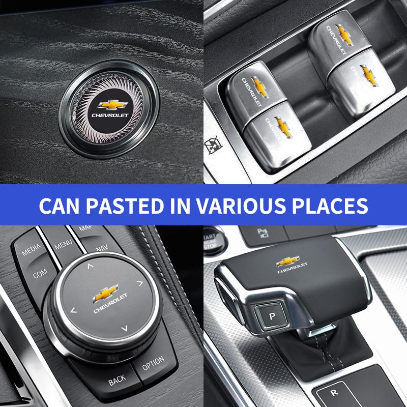 AABHF1 Car Window Lift Button Sticker Steering Wheel Decal Car Styling for Chevrolet Trax Aveo Captiva Colorado Cruze Spark Malibu