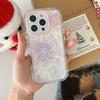 Color Fireworks Protective Phone Case for Apple 11/12/15Pro/16ProMax/17 - Anti-Drop Feather Yarn Design