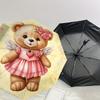 1PC Bear Flower Umbrella-9-Rib Reinforced, Automatic Open, Lightweight & Durable, Cute Fashion Accessory for Outdoor-P0790