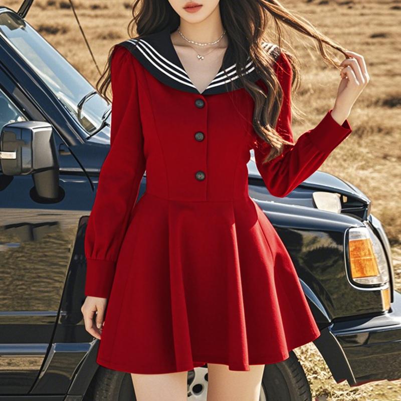 VONDA Женские летние полосатые платья с длинным рукавом и лацканами