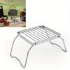 1Pc Outdoor Portable Barbecue Grill Mini Stainless Steel Folding Gas Stove Stand Pot Rack Grill Pan Rack Camping Accsesorios