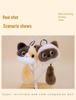 Adorable Cat Plush Keychain Pendant: Black, Calico, Siamese Varieties