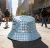 European American Fashion Colorful Fish Scale Double-Sided Bucket Hat Trendy All-Match Sunscreen for Men Women Personalized Hat