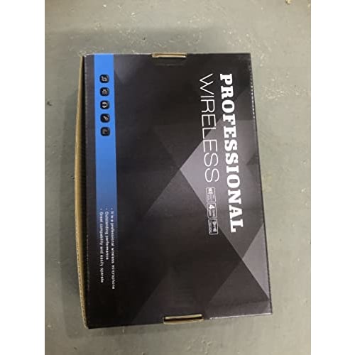 Depusheng W1 UHF Wireless Microphone System, Dynamic Karaoke, Metal Handheld Microphone, 25-Channel Mini Receiver, 50-80m