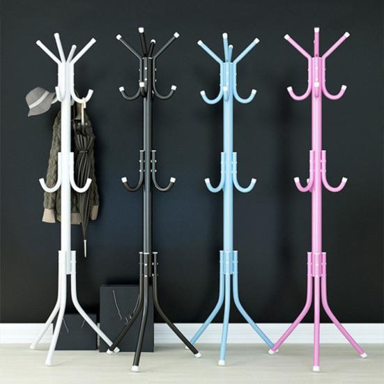 Yousheng Coat Rack with 12 Hooks Freestanding Coat Stand for Entryway Hallway Bedroom And Office Metal Coat Tree Holder for Coats Hats And Bags