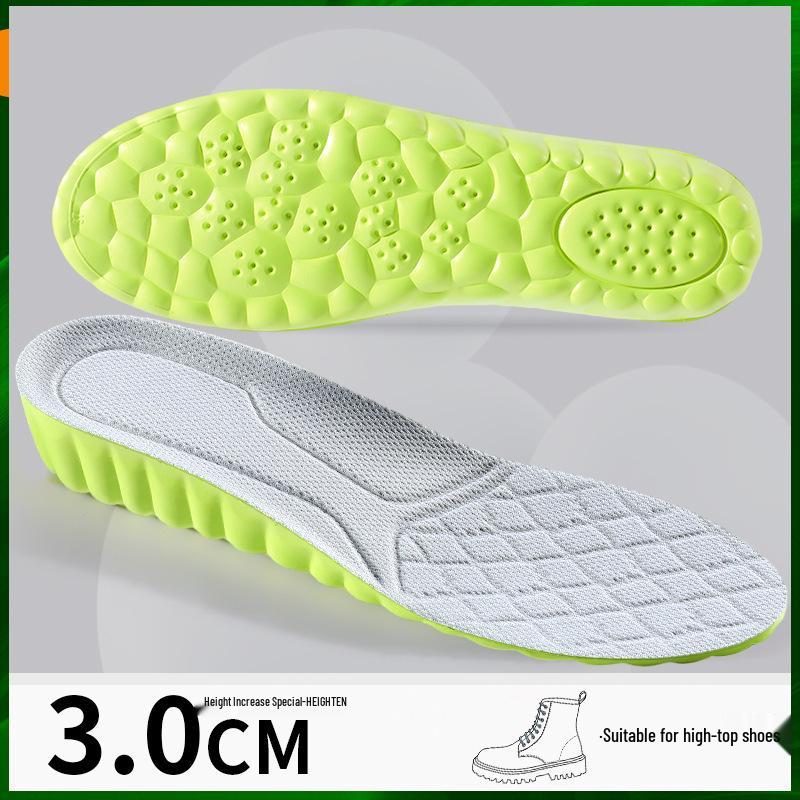 Unisex Odor-Resistant Shock-Absorbing Height-Increasing Insoles - Breathable & Invisible for Shoes and Boots