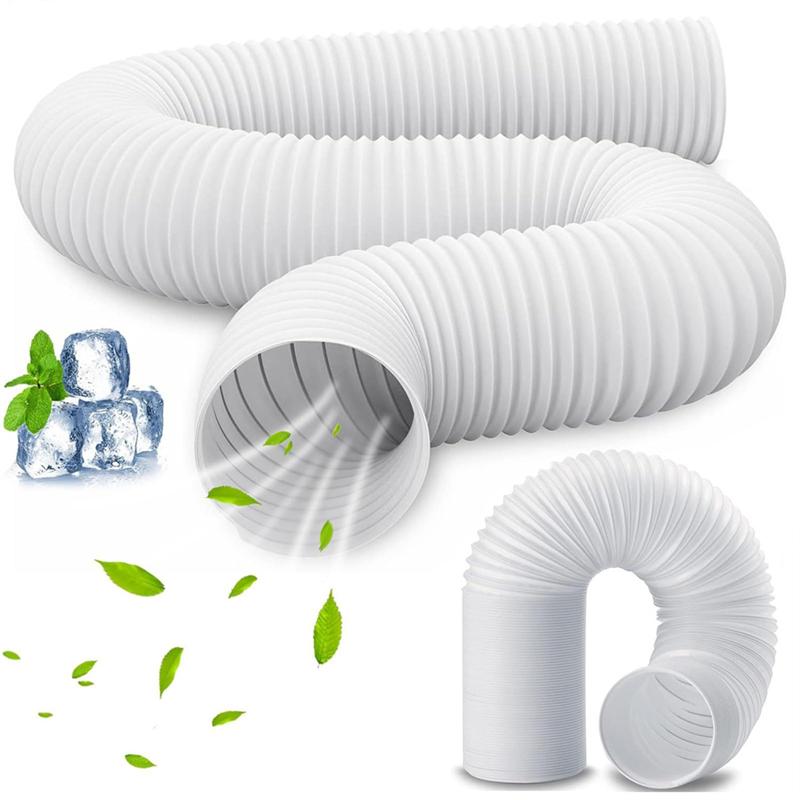 A74G-Flat Hose Adapter Window Vent Kit Air Conditioning Hose Connector Portable Ac Hose Coupler With Pipe