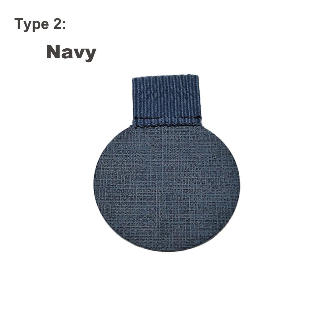 4PCS Useful Portable Convenient Notebook Self-adhesive Pen Holder Elastic Loop Leather Pen Clips