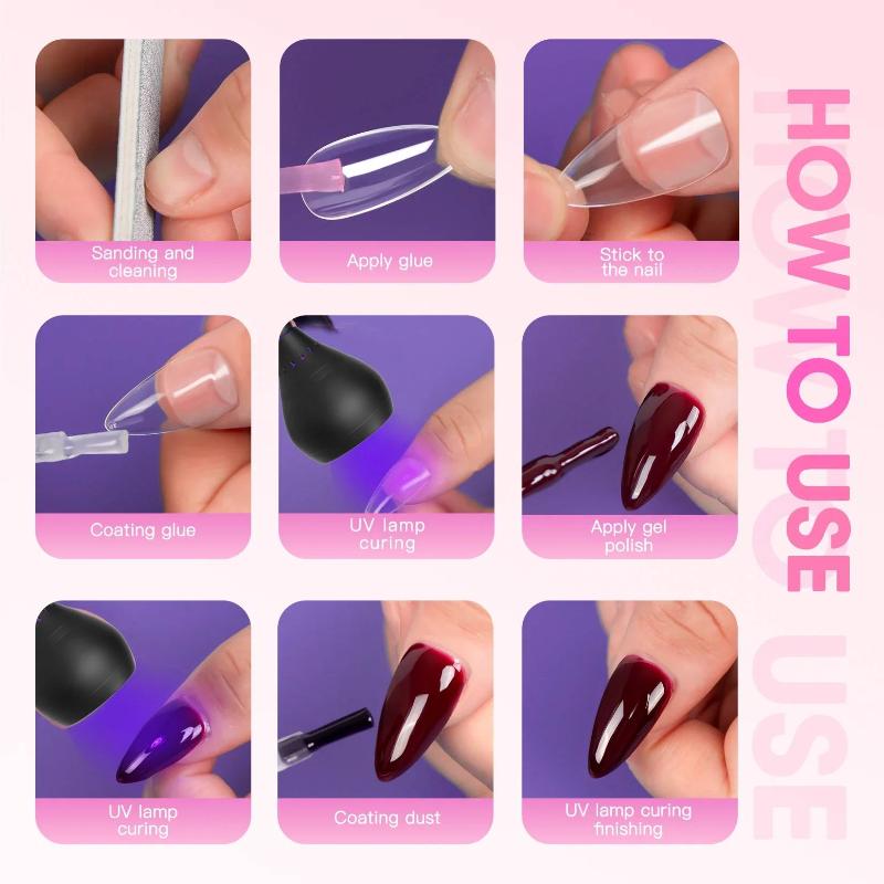 Rechargeable Mini Uv Led Nail Lamp With Smart Display Portable Fast-Drying Nail Dryer Stand For Manicure Removable Desk Uv Light