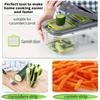 22 Piece Sets Multifunctional Manual Chopper Household Kitchen Accessories Cutter Slicer Onion Dicer Vegetable Potato Cutter
