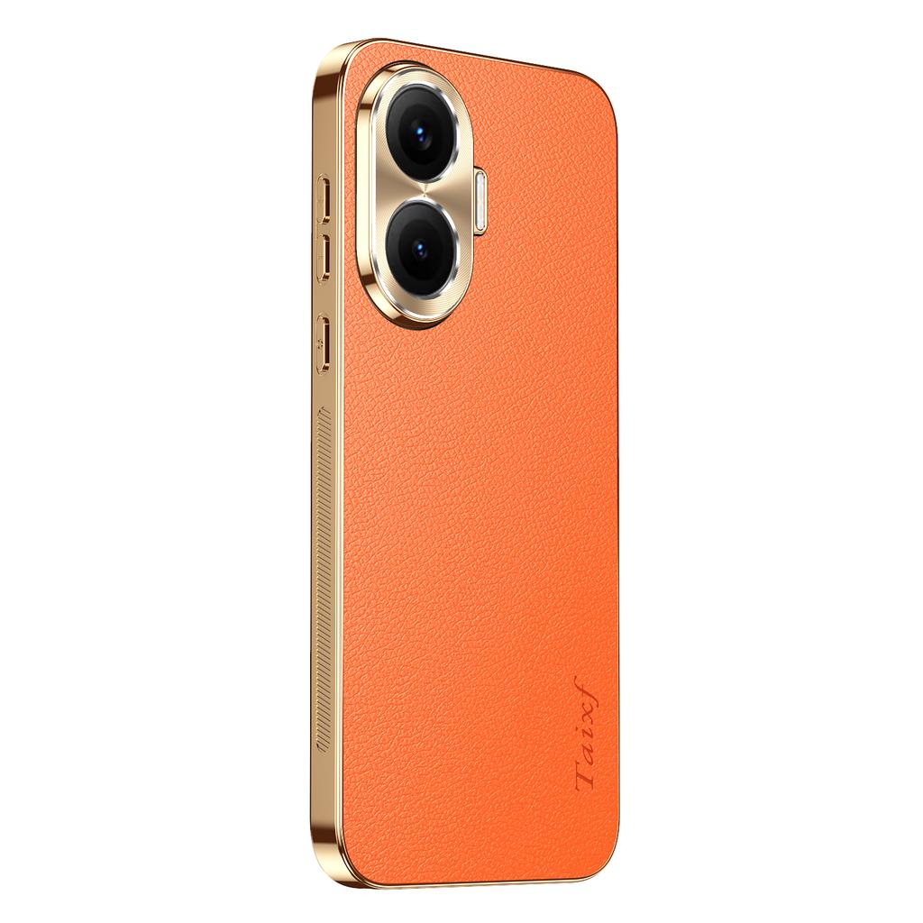 Case For Redmi Turbo 4 Leather Plating Shockproof Cover For Note 14 13 Pro + Plus 12 Turbo Texture Lichee Pattern Cases Bumper